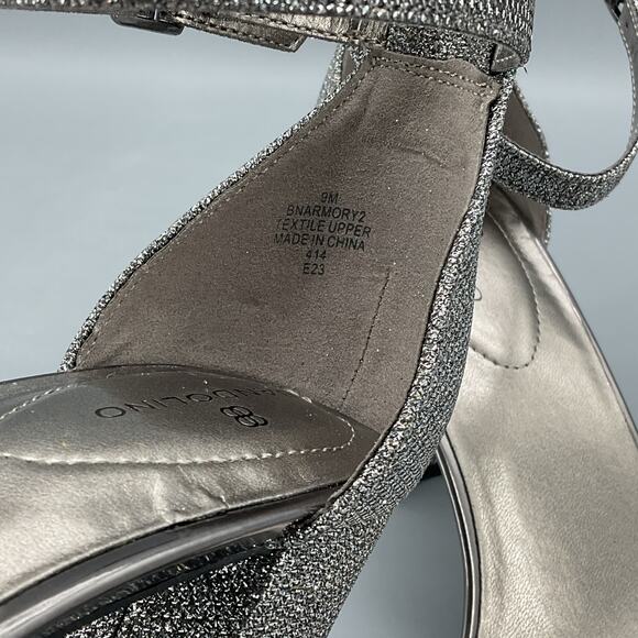 NEW Bandolino Women’s Armory Block Heel Dress Sandals Pewter Size 9M - Picture 5 of 10